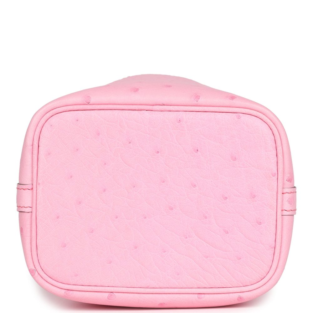 Hermes Micro Picotin Lock 14 Bubblegum Ostrich Palladium Hardware - Image 6