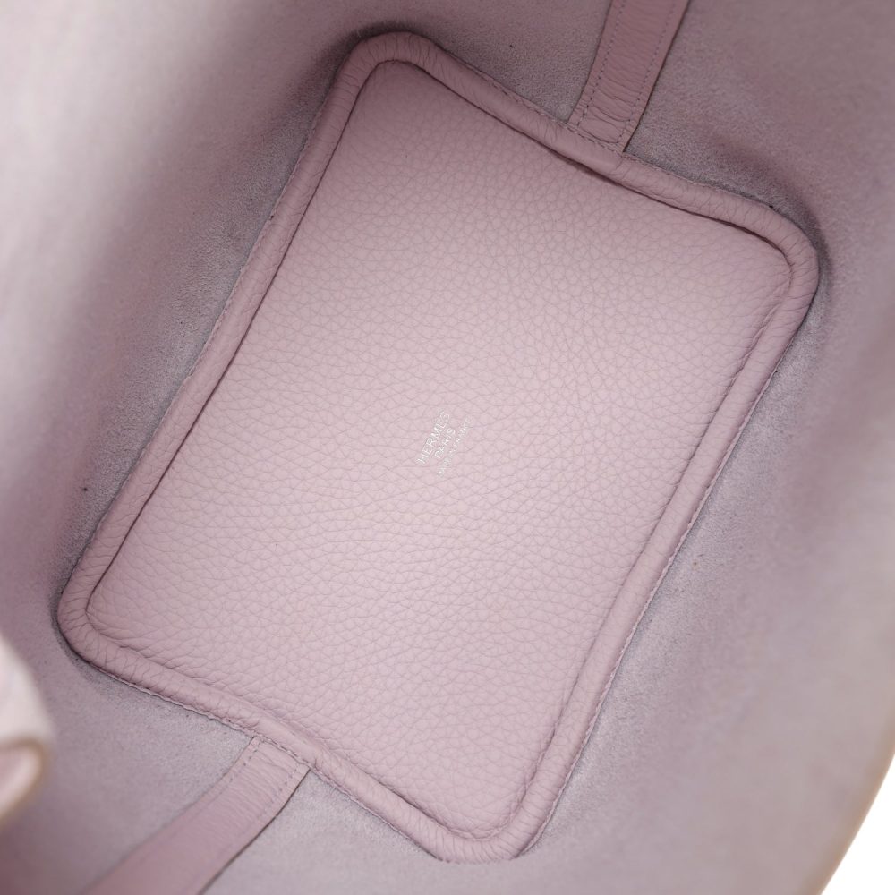 Hermes Picotin Lock 18 Mauve Pale Clemence Palladium Hardware - Image 7