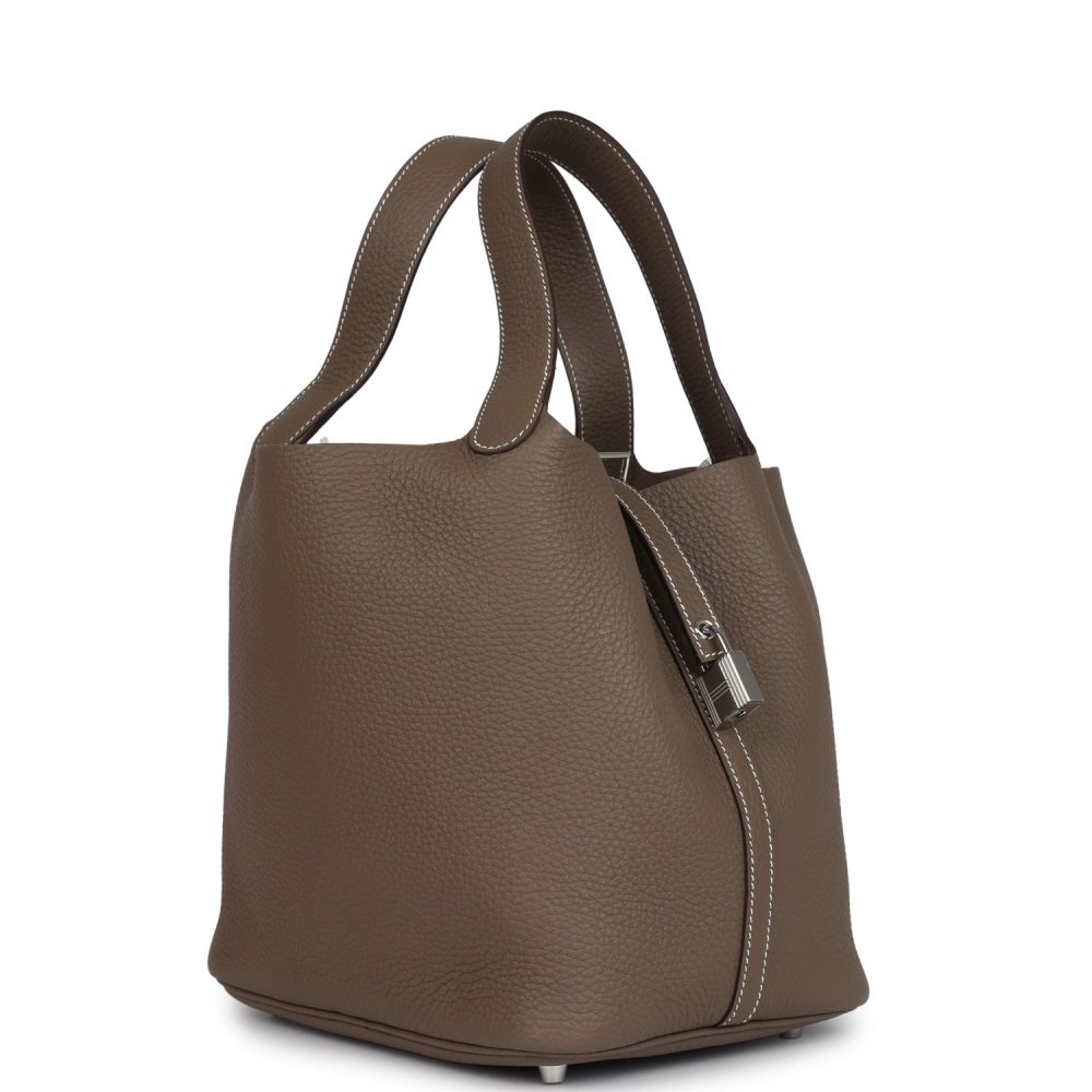 Hermes Picotin Lock 22 Etoupe Clemence Palladium Hardware - Image 2