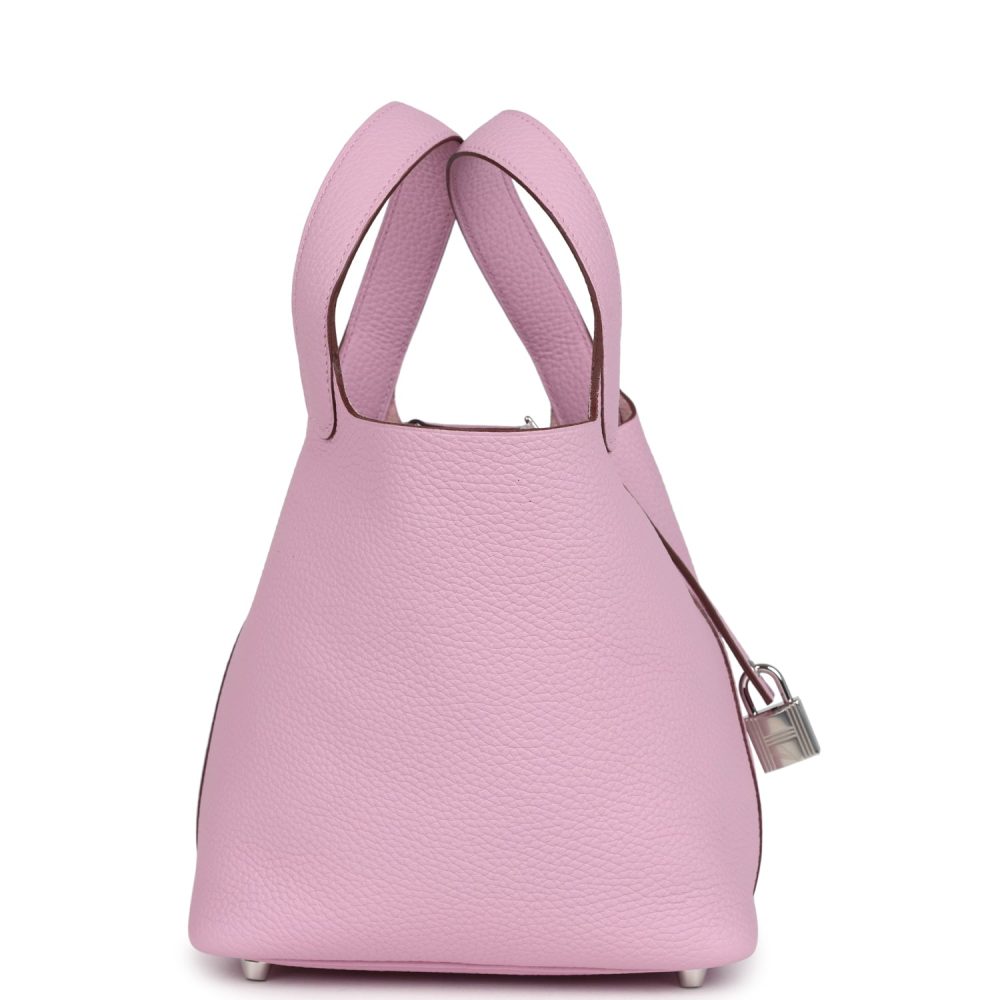 Hermes Picotin Lock 18 Mauve Sylvestre Clemence Palladium Hardware - Image 3