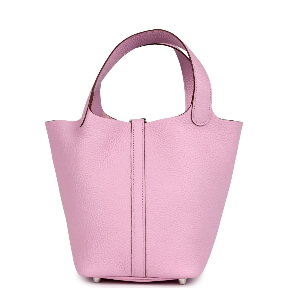 Hermes Picotin Lock 18 Mauve Sylvestre Clemence Palladium Hardware - Image 4
