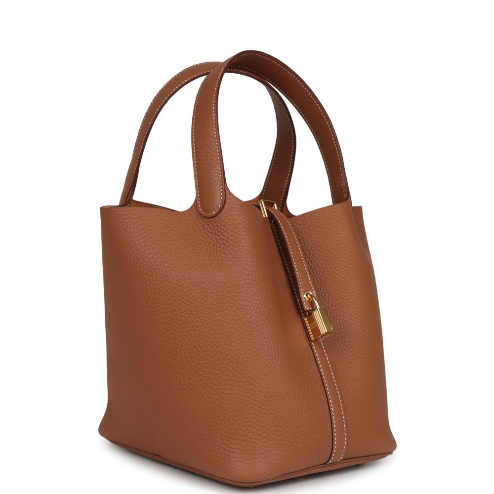 Hermes Picotin Lock 22 Gold Clemence Gold Hardware - Image 2