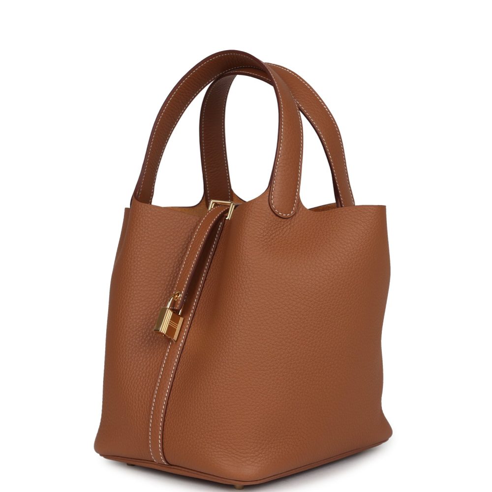 Hermes Picotin Lock 22 Gold Clemence Gold Hardware - Image 3