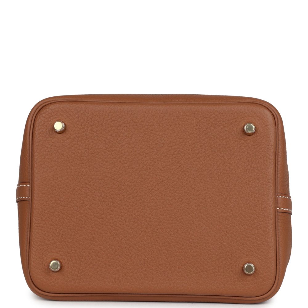 Hermes Picotin Lock 22 Gold Clemence Gold Hardware - Image 6
