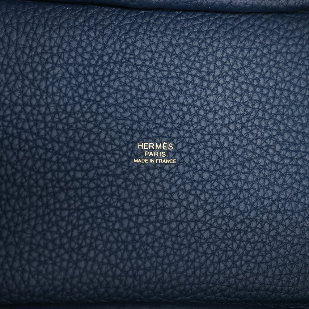 Hermes Picotin Lock 18 Bleu De Prusse Clemence Gold Hardware - Image 6
