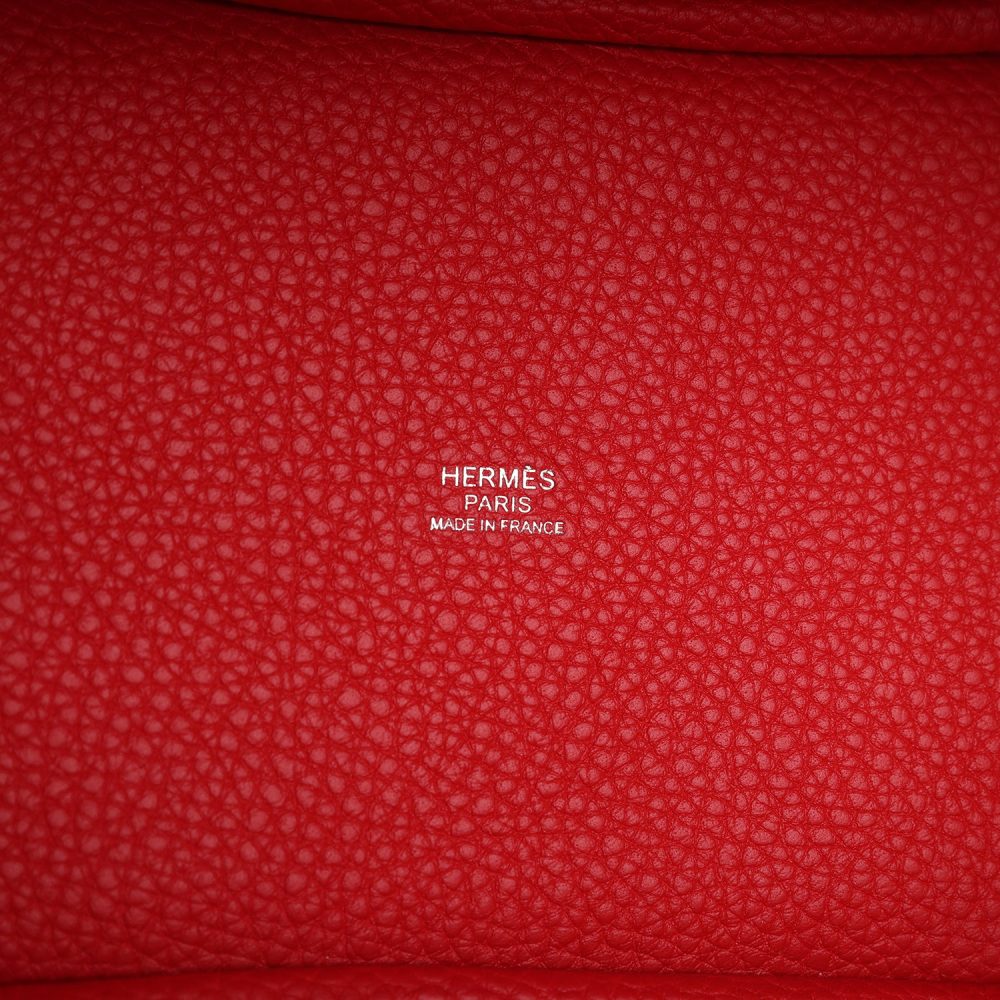 Hermes Picotin Lock 18 Rouge Radieux Clemence Palladium Hardware - Image 8