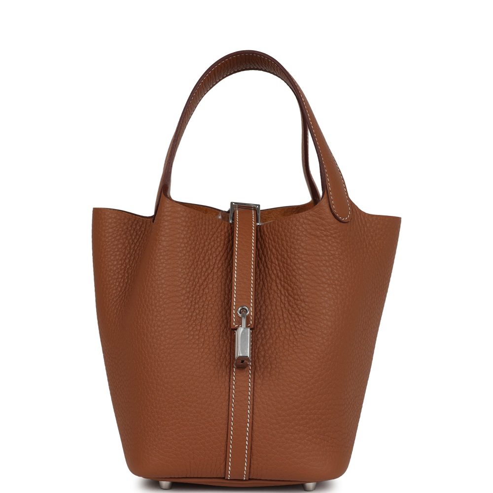 Hermes Picotin Lock 18 Gold Clemence Palladium Hardware