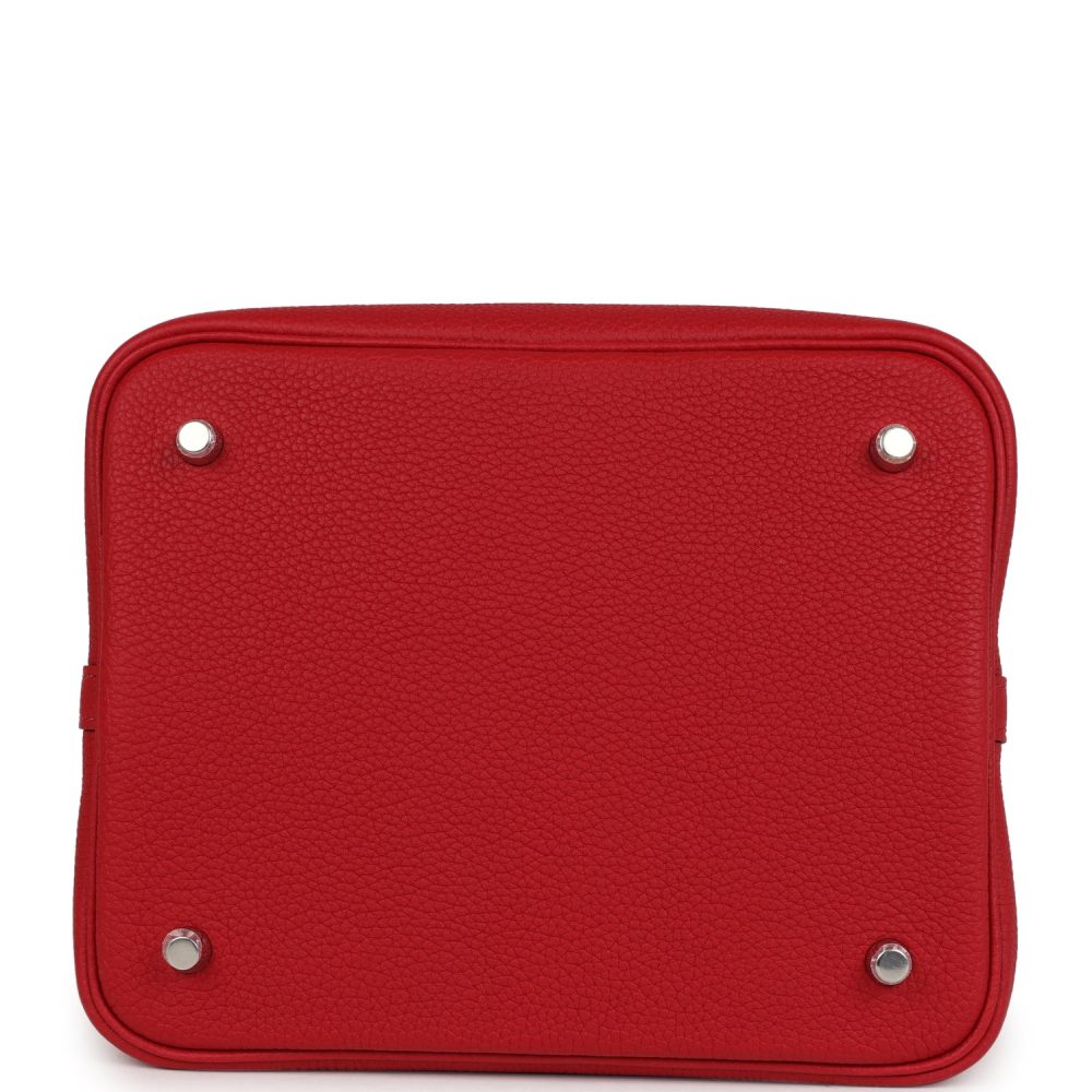 Hermes Picotin Lock 22 Rouge Piment Maurice Palladium Hardware - Image 6