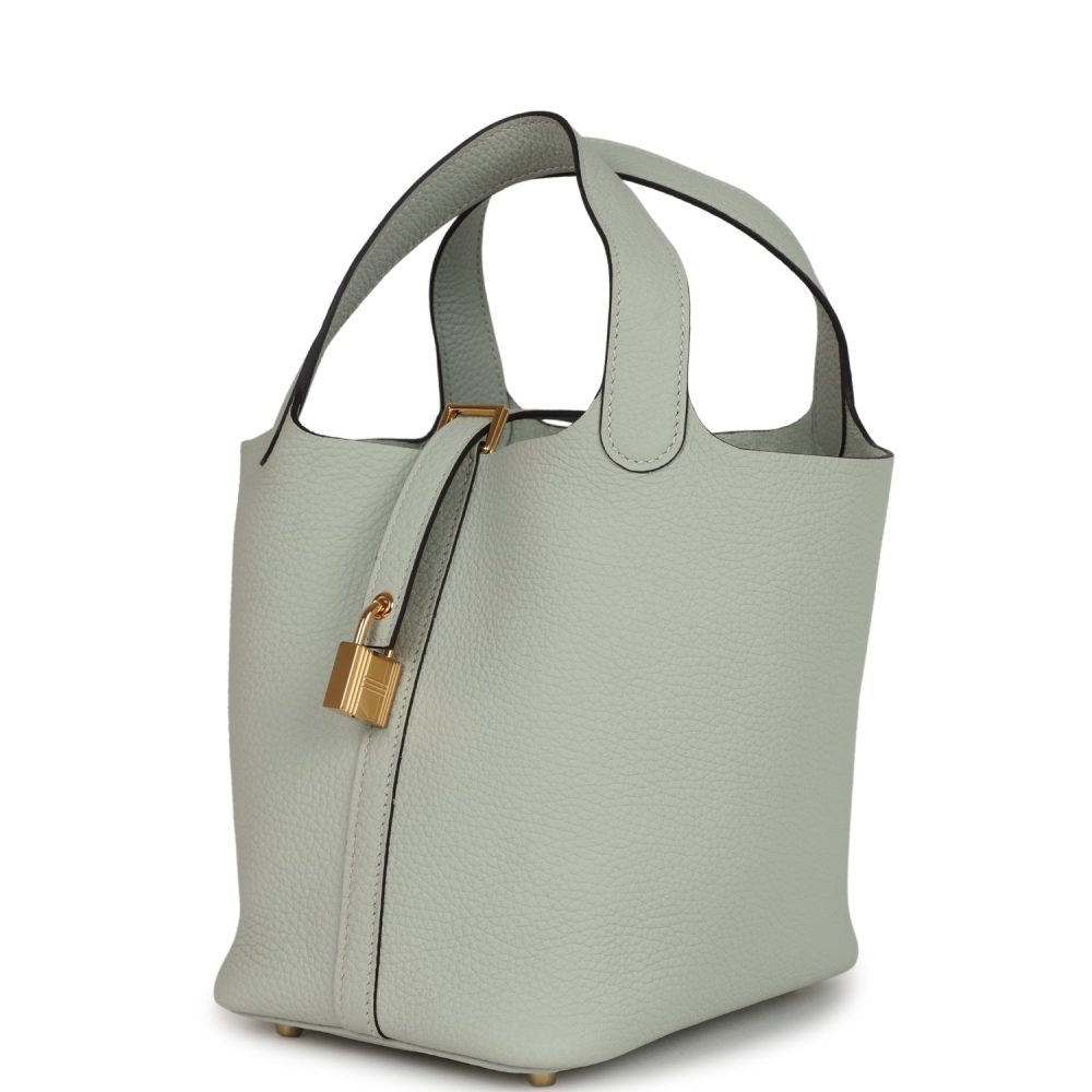 Hermes Picotin Lock 18 Gris Neve Clemence Gold Hardware - Image 5
