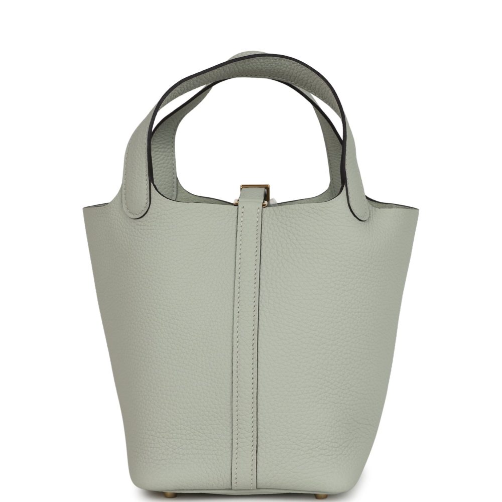 Hermes Picotin Lock 18 Gris Neve Clemence Gold Hardware - Image 4