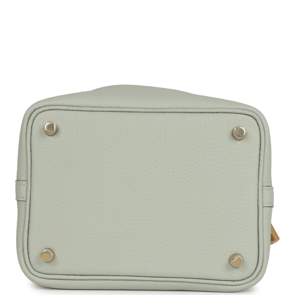 Hermes Picotin Lock 18 Gris Neve Clemence Gold Hardware - Image 6