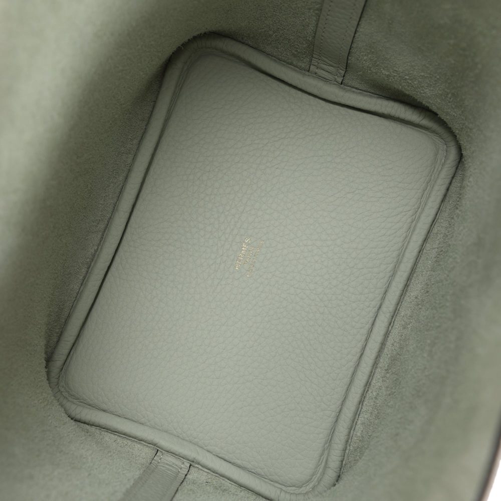 Hermes Picotin Lock 18 Gris Neve Clemence Gold Hardware - Image 7