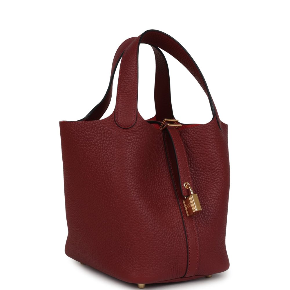 Hermes Picotin Lock 18 Rouge H Clemence Gold Hardware - Image 2